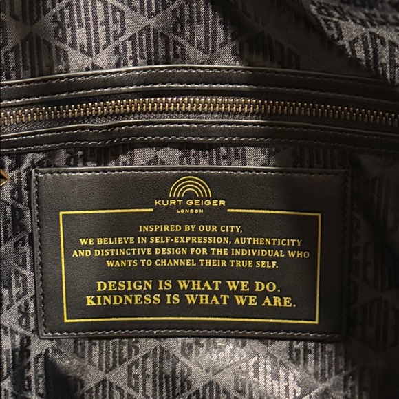 Kurt Geiger Bag Extra Large Chelsea Black Leather Hobo - Picture 15 of 17